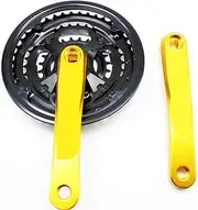 Exercise Bike Crank， Speed Mountain Bike Crankset Bicycle Crank Set Aluminum Alloy Crank Square Hole Sprocket Chainwheel