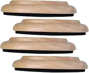 Mipcase 4pcs Wood Piano Caster Cups Protective Leg Pads for Pianos Slip Floor Mat Durable Compact Design for Hardwood Floor Protection