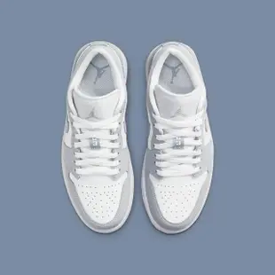 【NIKE 耐吉】休閒鞋 Jordan 1 Low 喬丹 AJ1 冰底 男鞋 女鞋 小Dior 低筒 白 灰(DC0774-105)