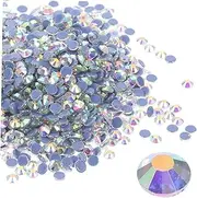 BELLIFFY 2880pcs Flatback Hot Melt Rhinestones for Crafts Gems for Clothes Shoes Accessories Eye Catching Rhinestones for and Decoration