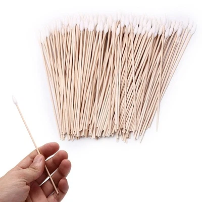200pcs 6 inch gun cleaning cotton swabs,large tapered swabs gun clean brush&P1