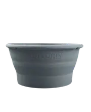 Collapsible Silicone Shaving Bowl - Grey