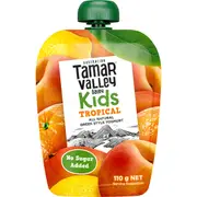 Tamar Valley Dairy Kids Greek Yoghurt Pouch Tropical 110g