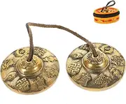 JOINPAYA Bell Hand Held Meditation Instrument Copper Crafted Decorative Sound Bell for Relaxation