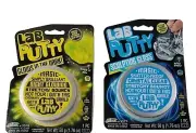 Lab Putty Crystal Clear Glass and Glow in the Dark Lot of 2 JA-RU Slime