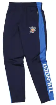 OuterStuff NBA Youth Boys Side Stripe Slim Fit Performance Pant, Oklahoma City T