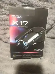 New Sealed EVGA X17 FPS Gaming Mouse Black silver Quick response 3 dimension