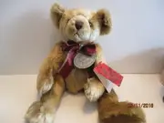 Aurora 14" Teddy Original Hand Crafted Tan Stuffed Plush Teddy Bear Soft Cuddly