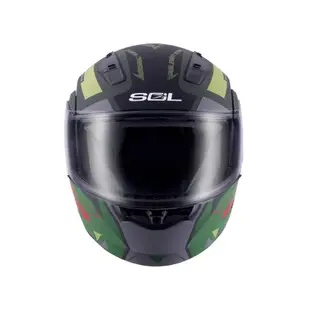 【SOL Helmets】SM-3可掀式安全帽 (戰將_消光軍綠/草綠) ｜ SOL安全帽官方商城