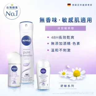 NIVEA 妮維雅止汗爽身乳液 滾珠型 美白系列 效期2023