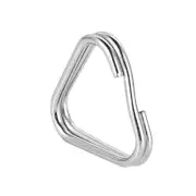 Triangle Keychain Ring Stainless Steel for Camera Clasps Purse Bag Strap NEW