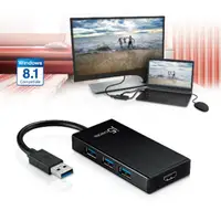 在飛比找蝦皮購物優惠-j5create USB 3.0 轉HDMI+USB 3Hu