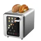Touch Screen Silver Toaster 6 Bread Types 6 Shade Settings Digital Timer