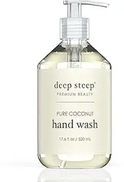 Deep Steep Deep Steep Argan Oil Liquid Hand Wash, Pure Coconut, 17.6 Fluid Ounce,