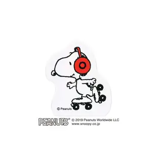 KODOMO Snoopy木頭造型印章/ H/ 溜冰聽音樂