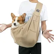 Pet Sling Carrier - Dog Travel Carrier Bag Puppy Carry Pouch - Puppy Breathable Travel Sling, Dog Carrier Sling for Walking, Riding The Subway, Shopping