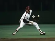 Mike Schmidt Philadelphia Phillies fielding v the Baltimore Oriole- Old Photo