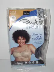 Playtex 18 Hour Ultimate Lift & Support Bra Wirefree 44C Blue Velvet 4745 New (o
