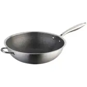 Frying Pan Cooking Utensil Honeycomb Structure Stainless Steel Wok for Stoves
