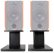(2) 8” Black Bookshelf Speaker Stands For Edifier R2000DB Bookshelf Speakers
