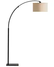 BRIGHTECH Logan LED Marble Arc Floor Lamp