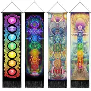 Seven Chakra Tapestry Hippie Mandala Chakras Wall Hanging Fabric Yoga Meditation For Spiritual Room Decor Tapestries