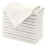 Cloth Napkins Set of 12 (18" X 18") Linen Textured 18" x 18" (Set of 12) Ivory