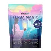 Yerba Mate Instant Tea Powder, Peach Mango Flavors, Natural Tea Mate With Prebiotics