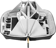 Electronics Travel Organizer Bag – 180° Opening Cable Storage Case for Banks, USB Cords, Headphones, Mice & Accessories | Portable Tech Gear Organizer for Home, Office, Business Trips, and Daily