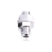 Aeroflow Brand Fuel Cell Fitting -16An Silver Fuel Cell Bulkhead Fitt