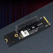 NGFF M.2 To PCI-E 4X Riser Card Hard Drive Converter Reader