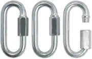 Meister Quick Link Screwlock Carabiners - Galvanized Steel w/Threaded Hex Connector