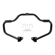 Black 1.25" Highway Engine Guard Crash Bar For Harley Dyna Super Wide Glide 06+