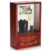 Dog Memorial Gifts - Dog Urns for Ashes Display Case, Pet Sympathy Gifts Shad...