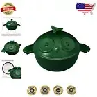 Artistic Owl Dutch Oven Pot - 3 Quart Enameled Cast Iron for Stunning Dishes