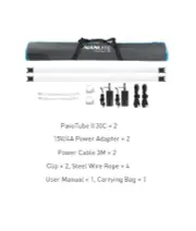 Nanlite PavoTube II 30C RGBWW 4ft LED tube 2 kit
