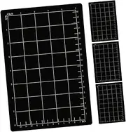DOITOOL 4pcs Cutting Mats Grid Rubber Base Tool Tray Whiteboard Magnets Tool Parts Mat Nonslip Stability