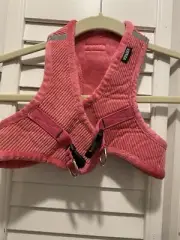VOYAGER Step-In “Dog Harness” Size XL Pink Corduroy NWOT