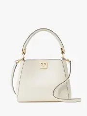 Phoebe Refined Grain Leather Top Handle Satchel