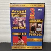 BRAND NEW/SEALED 3 Pack DVD Angel &The Badman, The Little Princess, Fist Of Fear