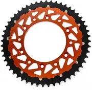 Sprocket for YA&MAHA WR426F YZ426F 2001-2002 Motorcycle 50T-52T Rear Chain Sprocket(Orange,52T)