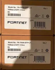 (Lot of 2pcs) Fortinet FN-TRAN-SFP+LR 10GE SFP+ transceiver module, 10km LR