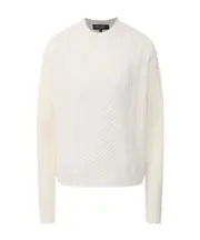 knitted pattern pullover IT42 white