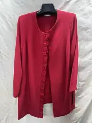 TAHARI BY ARTHUR LEVINE BLAZER/RED/SIZE 14W/RETAIL$130/LINED/NEW WITH TAG