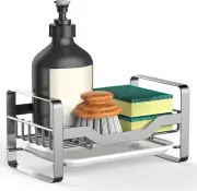 Kitchen Sink Caddy Sponge Holder,Sponge Holder for Small, Silver