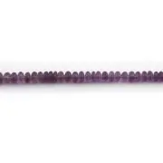 8 inch strand of natural Amethyst Rondelle Faceted 7mm beads.