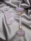 BerryUp Jade Roller and Gua Sha Set - Anti Aging Pink Face Massage Roller Kit