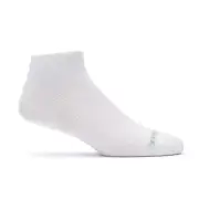 Wrightsock Coolmesh II Quarter White S AU 4-6 Womens Unisex Running Active Socks