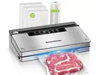 Bonsenkitchen Vacuum Sealer Machine Stainless Steel Food Sealer Vacuum Sealer...