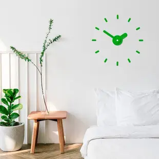 On-Time Wall Clock Peel and Stick V1M banana leaf green 48-60 Cm.